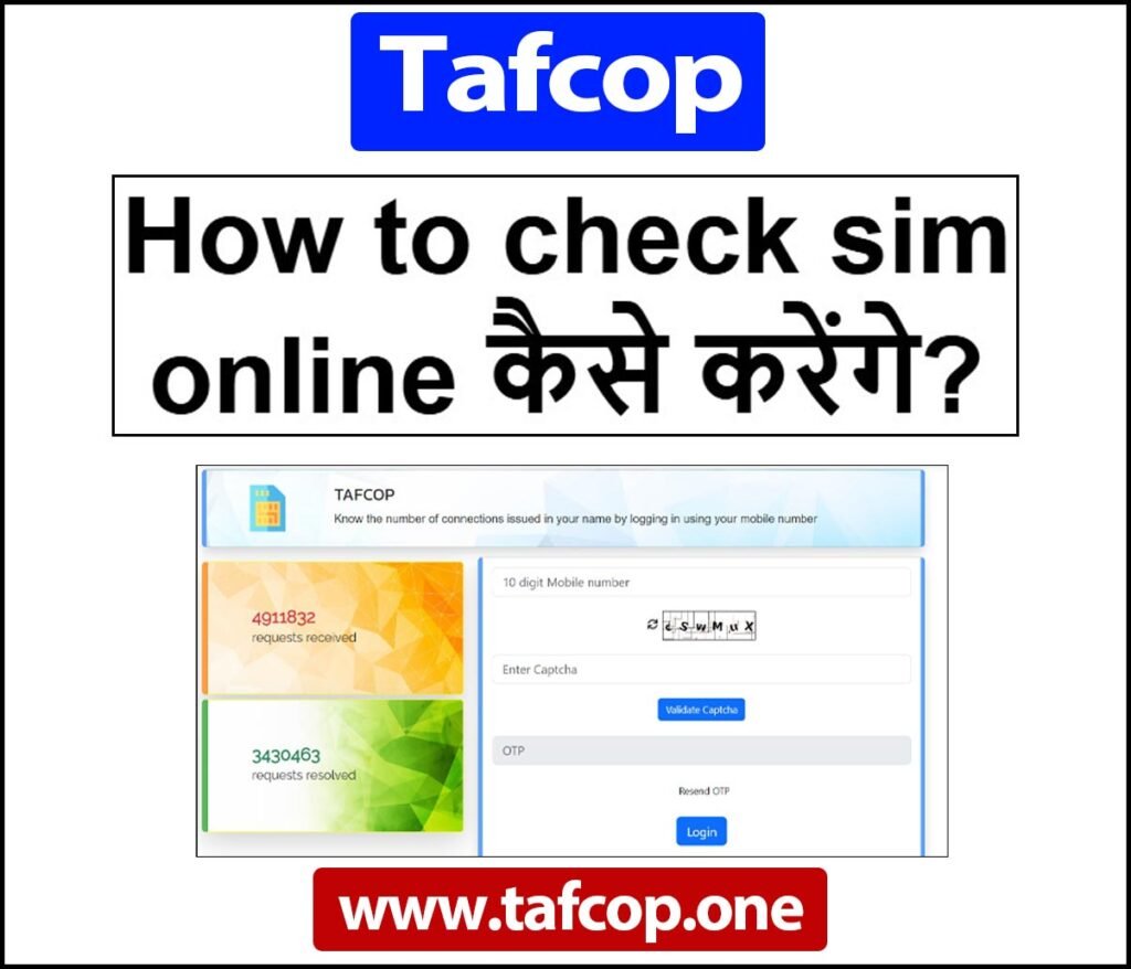 How to check sim online